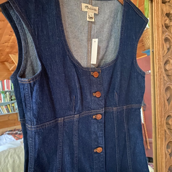 NWT Madewell Button Up Denim Dress - Picture 5 of 7